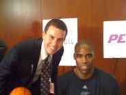 Brandon Leibsohn '10 with Washington Wizards NBA star Antawn Jamison.