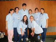 Some of Hamilton's pre-med students at Burke Rehabilitation Center
