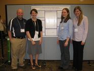 Mark Oakes, Jean Burr, Stephanie Anglin '10 and Meredith Kivett '10 at the Conference on Relational Aggression