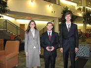 Allison Kent '04, David Winer '05 and David Kelland '05.