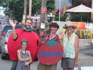 Chris Sullivan '09 (center, with sign) with Fairshare members in Kansas City.