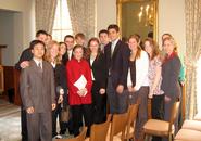 Justice Ginsberg with Hamilton Students