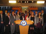 Program in Washington students with Ketura Brown '04 at the State Department.