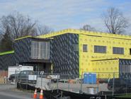 The museum will feature a second-floor classroom over the College Hill Road entrance (at left in photo). 