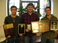 From left to right: Anthony Balbo '13, Dan Tempest '13 and Eric Boole '13