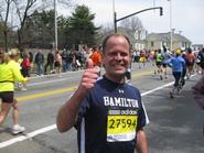 Dave Stone '88 at the Boston Marathon