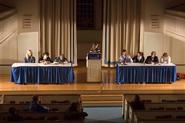 The Hamilton Democrats and Republicans debated in the Chapel on Election Day.