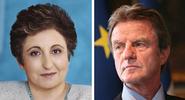 Shirin Ebadi and Bernard Kouchner