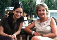 Beril Esen '13 with blogger and women's rights activist Nilgun Guresin.