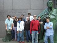 Program in Washington students visited the FDR Memorial.