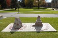 Ferguson's sculpture outside the Science Center.