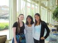 Bridget Fitzpatrick '13, Anisha Bhanot '13, and Marla Marquez '14.