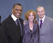 Leslie Norton with Dance Theatre of Harlem's Arthur Mitchell (left) and CBE Frederic Franklin.