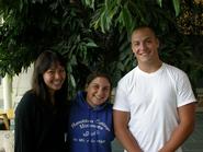 Megan Fung '10, Katie Giuliano '10 and Ryan Jorrey '10