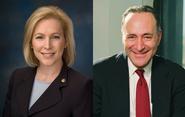 Left to right: U.S. Senator Gillibrand, U.S. Senator Schumer