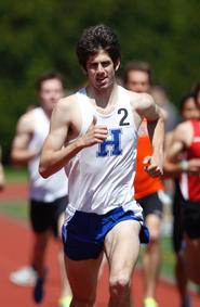 James Grebey '12 finished third in the 1,500-meter run at the 2012 NYSCTC Outdoor Championships.