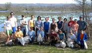 Hamilton community members participated in the Utica Marsh clean-up on April 25.