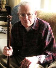 Henry Nesbitt '43 with Hamilton Cane