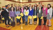 Hamilton students and faculty served as judges at the Clinton Middle School Science Fair.