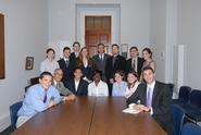 U.S. Rep Michael Arcuri, center back row, welcomed students from Hamilton's Program in Washington.