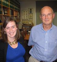 Jane Hannon '11 and Dr. Dale Purves.