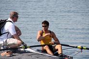 Andre Matias '11 (right) and Head Coach Eric Summers