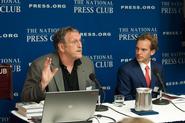 Maurice Isserman and Walter Cronkite '11 at the National Press Club