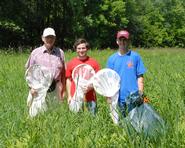 Prof. Robin Kinnel, David Brown and Tom Irvin at 9-Mile Swamp.