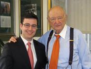 Eric Kuhn '09 and former NYC mayor Ed Koch