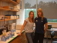 Libby Pendery '10 and Agne Jakubauskaite ’13.