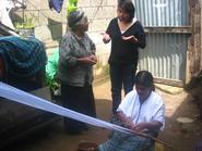 Mariela Meza '13 with Guatemalan women. 