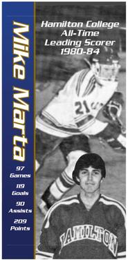 Mike Marta: Hamilton College All-Time Leading Scorer 1980 - 1984