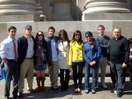 New York Program students and Erol Balkan at the Metropolitan Museum of Art.