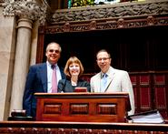 L-R: Vice President Tantillo, President Stewart and Senator Griffo