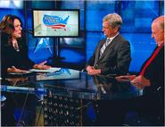 Ambassador Walker '62 (center) on CNN with Candy Crowley and Ambassador Negroponte