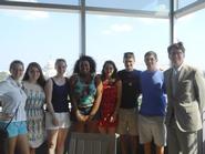Program in Weashington students with Newseum president James Duff.