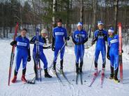 Members of Hamilton's Nordic Ski team.