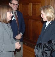 President Stewart and Senator Gillibrand - photo courtesy of John Clifford (Rome Sentinel)