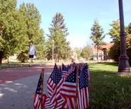 Nearly 3,000 flags lined Martin's Way on Sept. 11