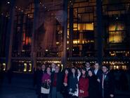 New York program students at Lincoln Center.