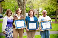 From left, President Joan Hinde Stewart, Lora Schilder, Karen Prentice-Duprey and Vinh Son Nguyen. 