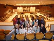 NYC program students in the U.N. Security Council Chamber.