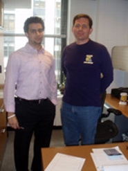 Pablo Abreu '10 (left) with William Hajjar, his supervisor at Wunderman.