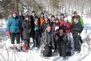 Members of the Environmental Studies Forever Wild class in the wilderness near Old Forge.