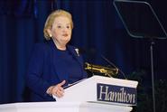 Madeleine Albright delivered a lecture at Hamilton College on Wednesday night.