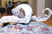 A sculpture of an octopus by Smallen Grant recipient Alicia Specht '11.