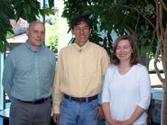 Research Corporation grant collaborators Alistair Campbell, Wei-Jen Chang and Natalia Connolly.