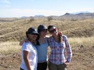 Angela Sanchez '12, Kate Harloe '12 and Corinne Bancroft '10.