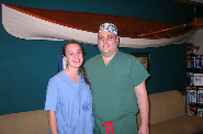 Ashleigh Stephan '15 and Dr. Frank Falcone, Jr. '86.