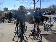 Hamilton cyclists at Rutgers.